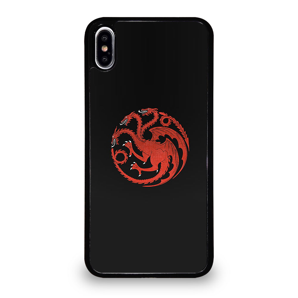 HOUSE OF THE DRAGON BLACK LOGO iPhone XS Max Case Cover