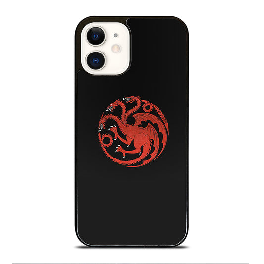 HOUSE OF THE DRAGON BLACK LOGO iPhone 12 Case Cover