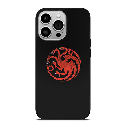 HOUSE OF THE DRAGON BLACK LOGO iPhone 14 Pro Case Cover
