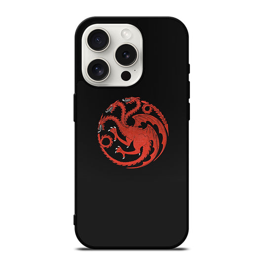HOUSE OF THE DRAGON BLACK LOGO iPhone 15 Pro Case Cover
