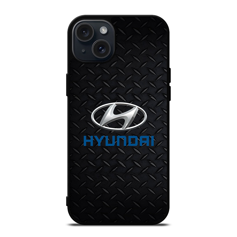 HYUNDAI METAL CAR LOGO iPhone 15 Plus Case Cover