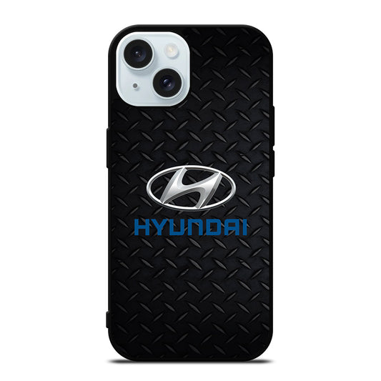 HYUNDAI METAL CAR LOGO iPhone 15 Case Cover