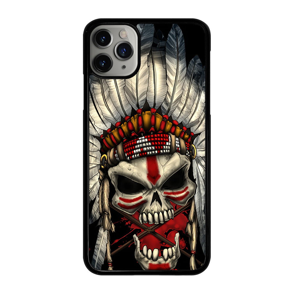 INDIAN FEATHER SKULL ART 1 iPhone 11 Pro Max Case Cover