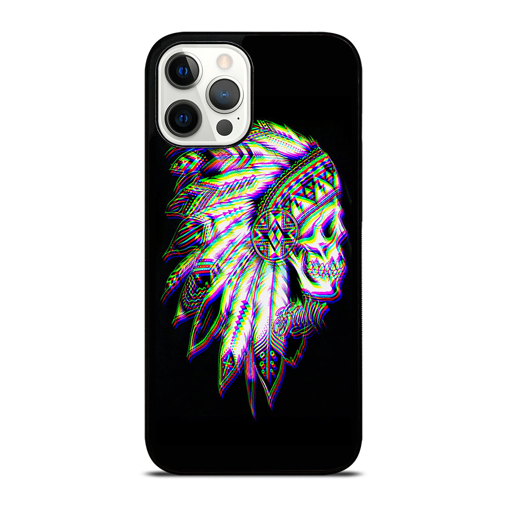 INDIAN FEATHER SKULL LOGO iPhone 12 Pro Max Case Cover