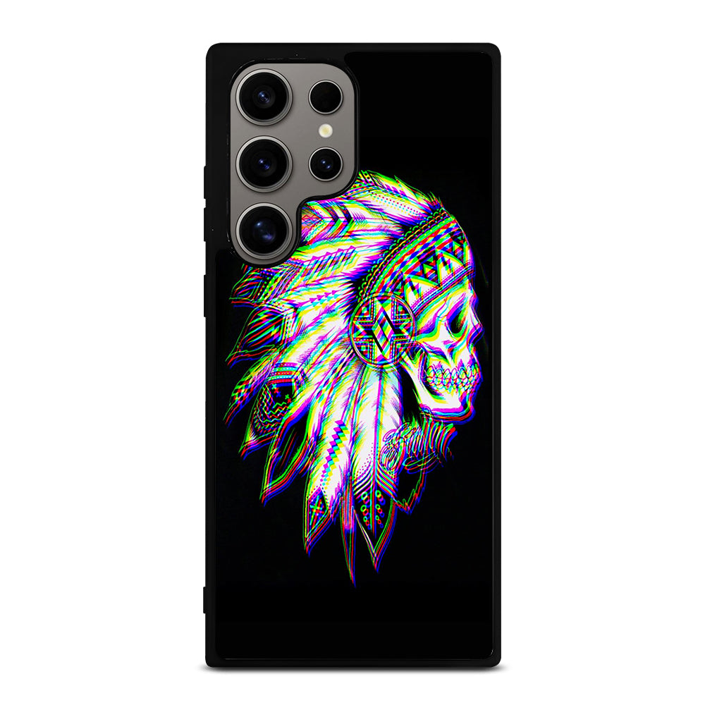 INDIAN FEATHER SKULL LOGO Samsung Galaxy S24 Ultra Case Cover