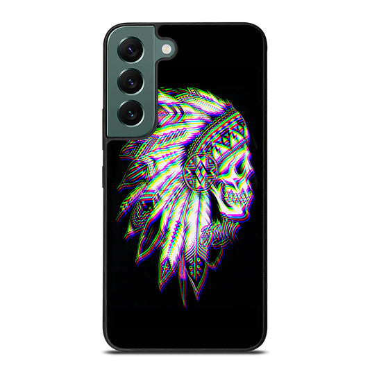 INDIAN FEATHER SKULL LOGO Samsung Galaxy S22 Case Cover