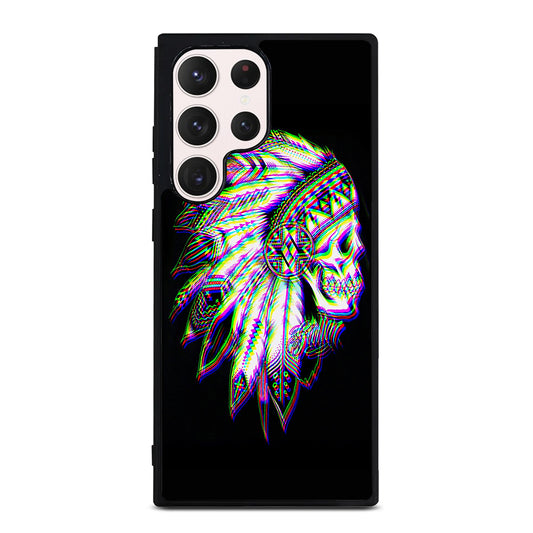 INDIAN FEATHER SKULL LOGO Samsung Galaxy S23 Ultra Case Cover