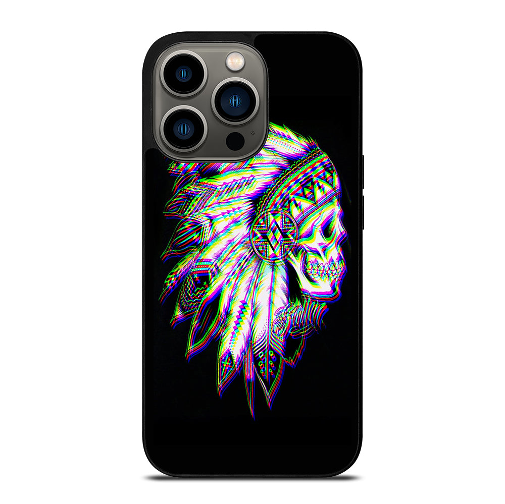 INDIAN FEATHER SKULL LOGO iPhone 13 Pro Case Cover