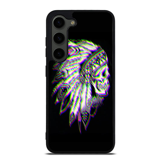 INDIAN FEATHER SKULL LOGO Samsung Galaxy S23 Plus Case Cover