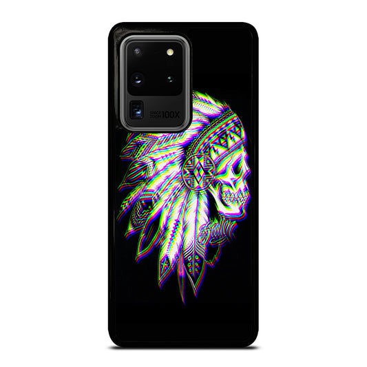 INDIAN FEATHER SKULL LOGO Samsung Galaxy S20 Ultra Case Cover