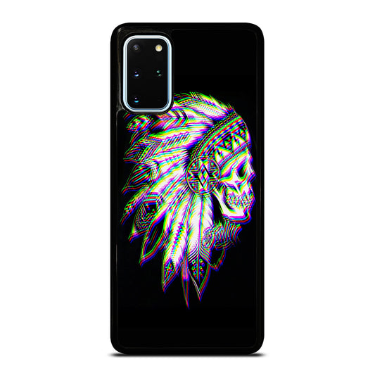 INDIAN FEATHER SKULL LOGO Samsung Galaxy S20 Plus Case Cover