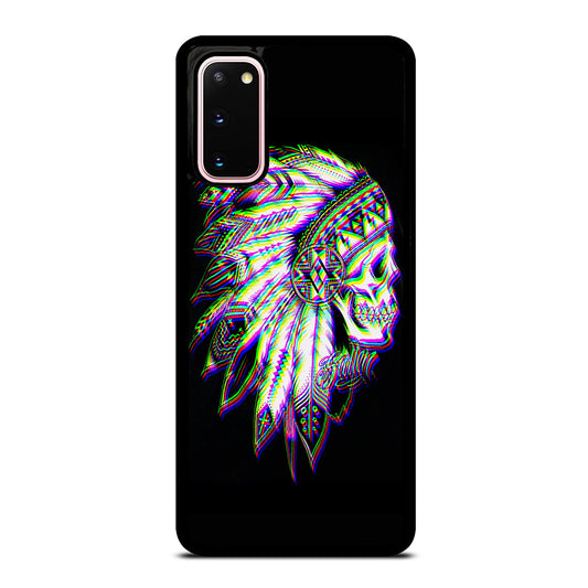 INDIAN FEATHER SKULL LOGO Samsung Galaxy S20 Case Cover
