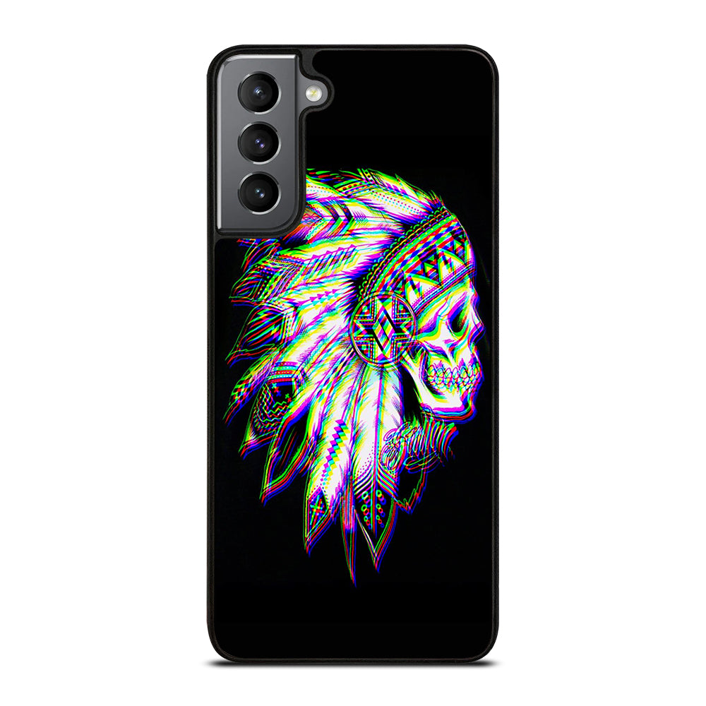 INDIAN FEATHER SKULL LOGO Samsung Galaxy S21 Plus Case Cover