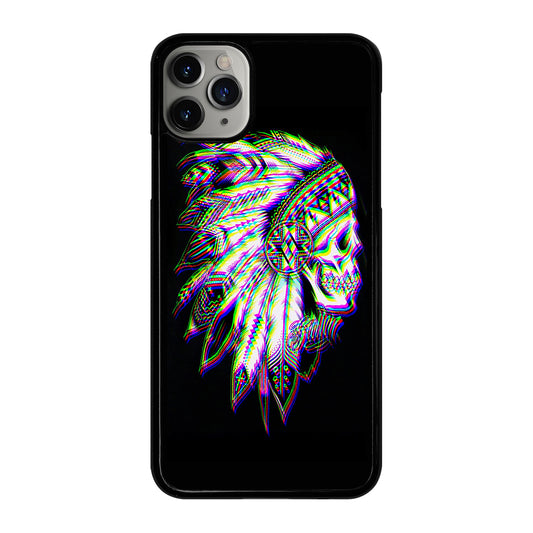 INDIAN FEATHER SKULL LOGO iPhone 11 Pro Max Case Cover