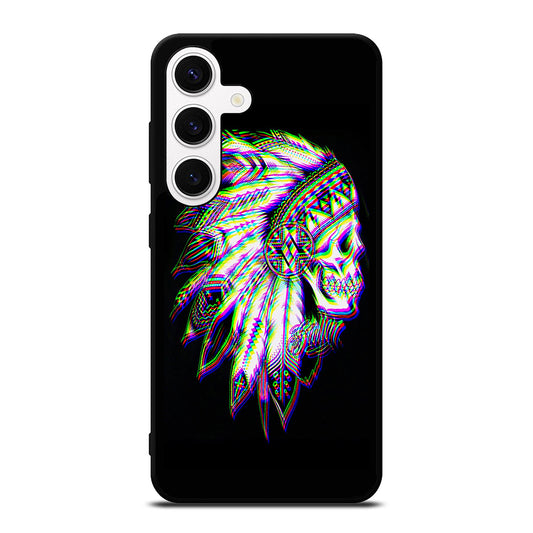 INDIAN FEATHER SKULL LOGO Samsung Galaxy S24 Case Cover