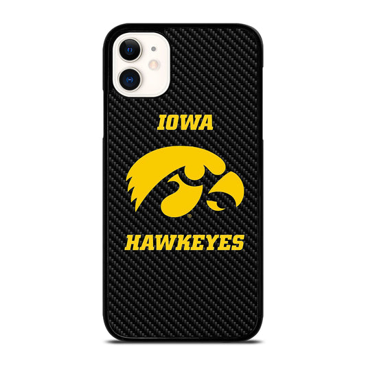 IOWA HAWKEYES CARBON LOGO iPhone 11 Case Cover