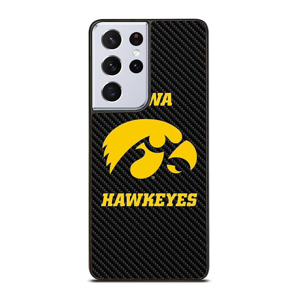IOWA HAWKEYES CARBON LOGO Samsung Galaxy S21 Ultra Case Cover
