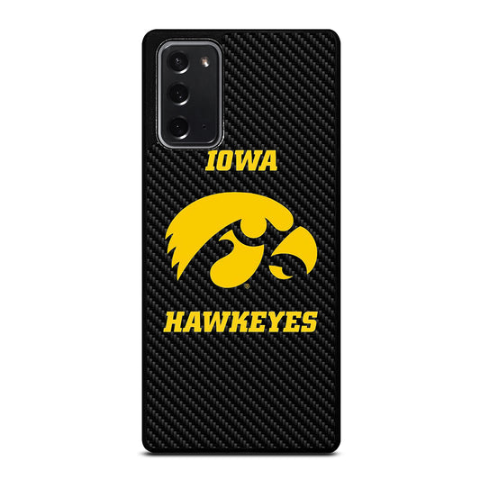 IOWA HAWKEYES CARBON LOGO Samsung Galaxy Note 20 Case Cover