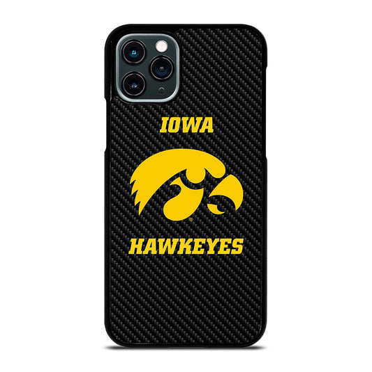 IOWA HAWKEYES CARBON LOGO iPhone 11 Pro Case Cover