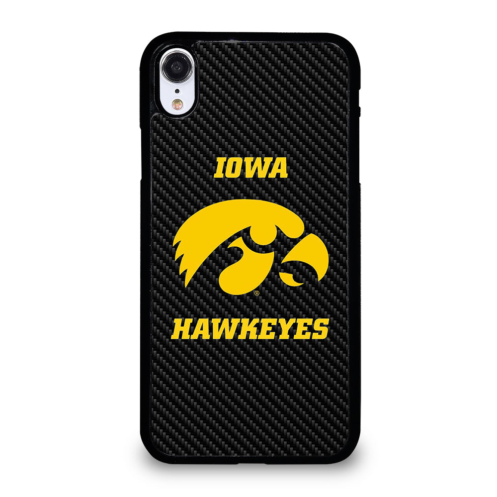 IOWA HAWKEYES CARBON LOGO iPhone XR Case Cover