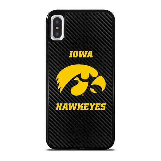 IOWA HAWKEYES CARBON LOGO iPhone X / XS Case Cover