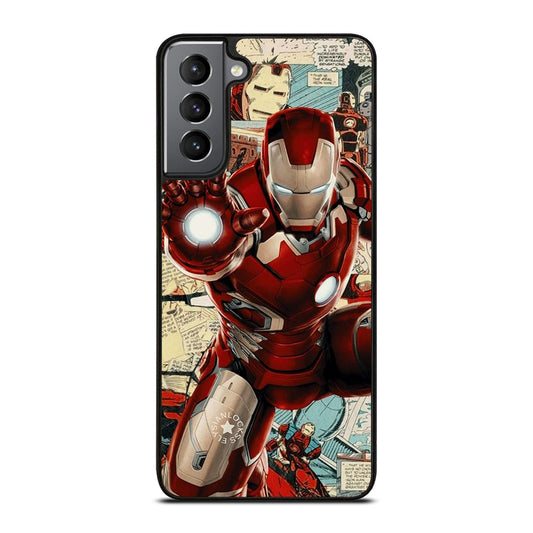 IRON MAN COMIC MARVEL Samsung Galaxy S21 Plus Case Cover