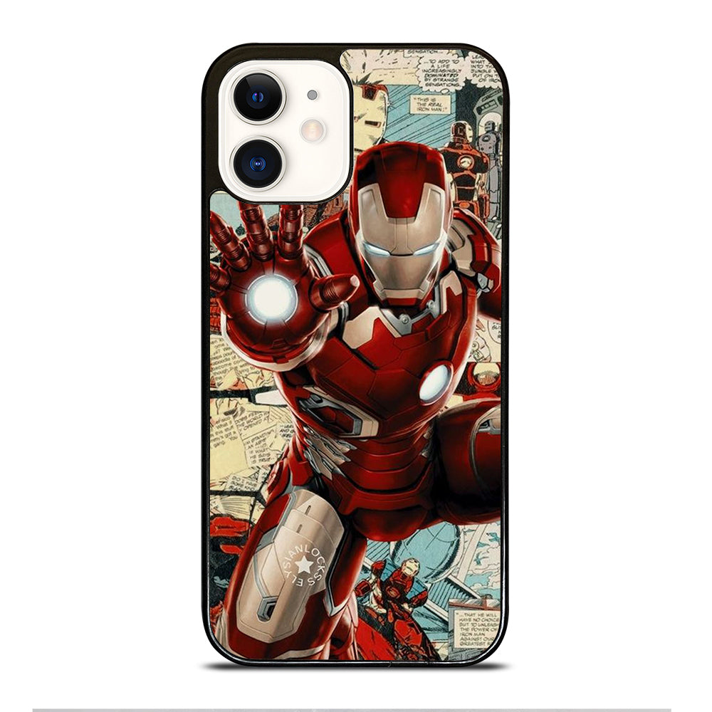 IRON MAN COMIC MARVEL iPhone 12 Case Cover