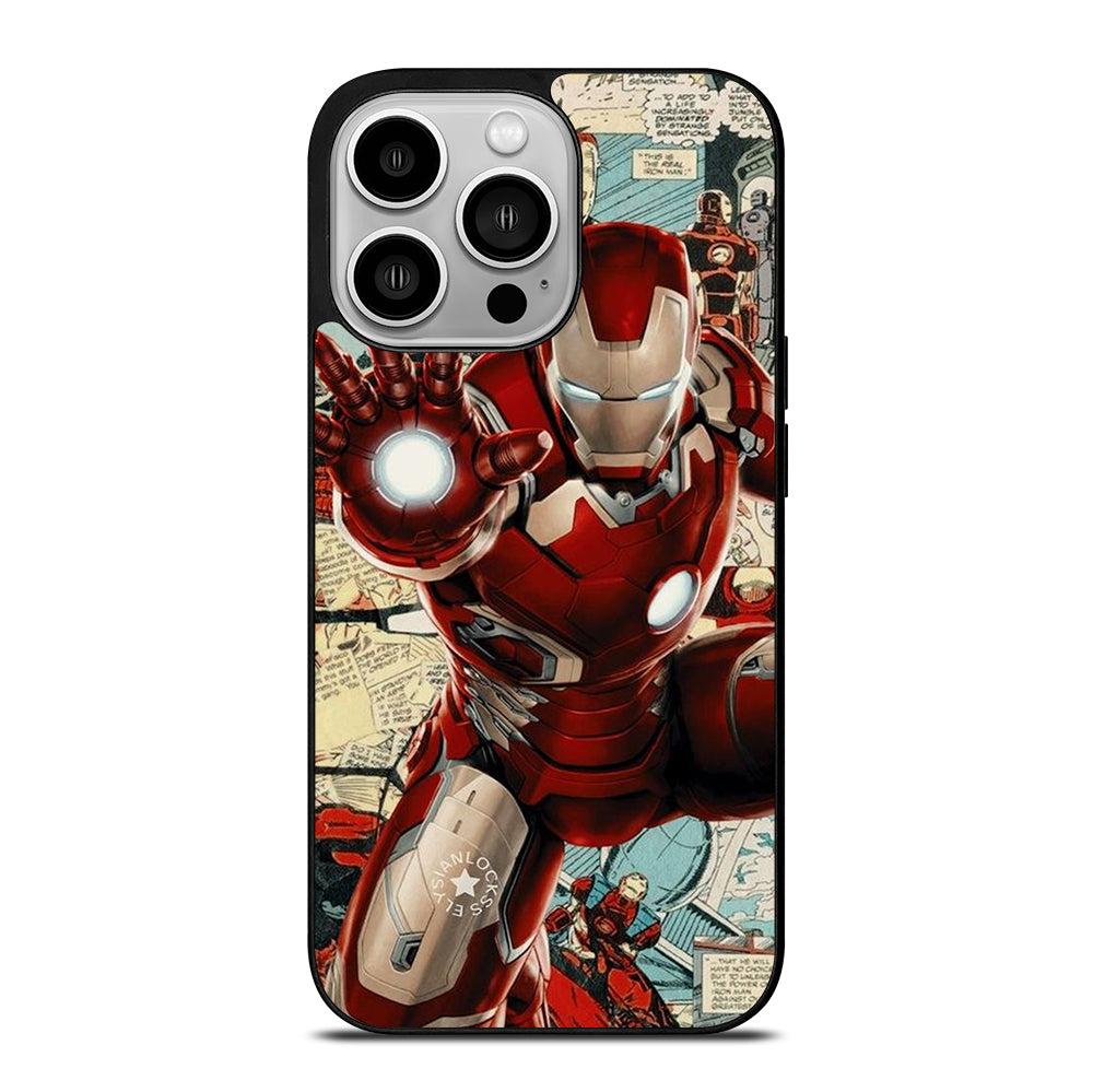IRON MAN COMIC MARVEL iPhone 14 Pro Case Cover