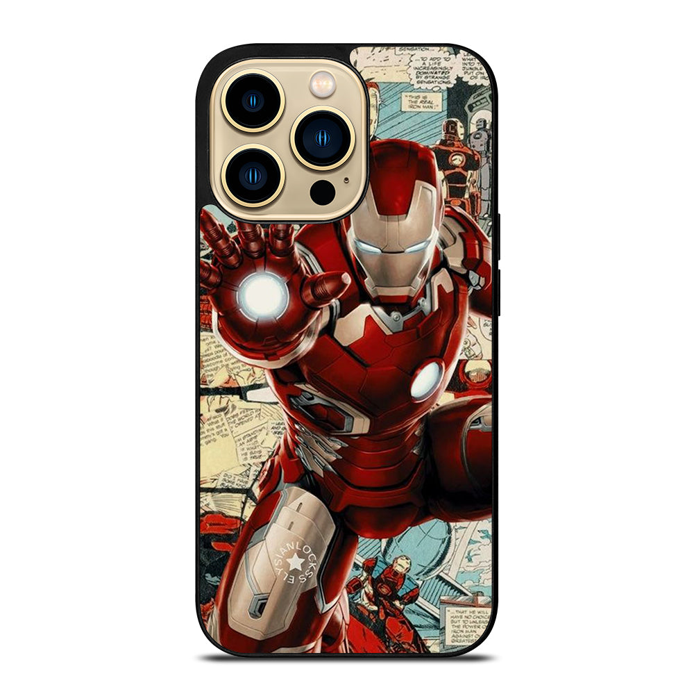 IRON MAN COMIC MARVEL iPhone 14 Pro Max Case Cover