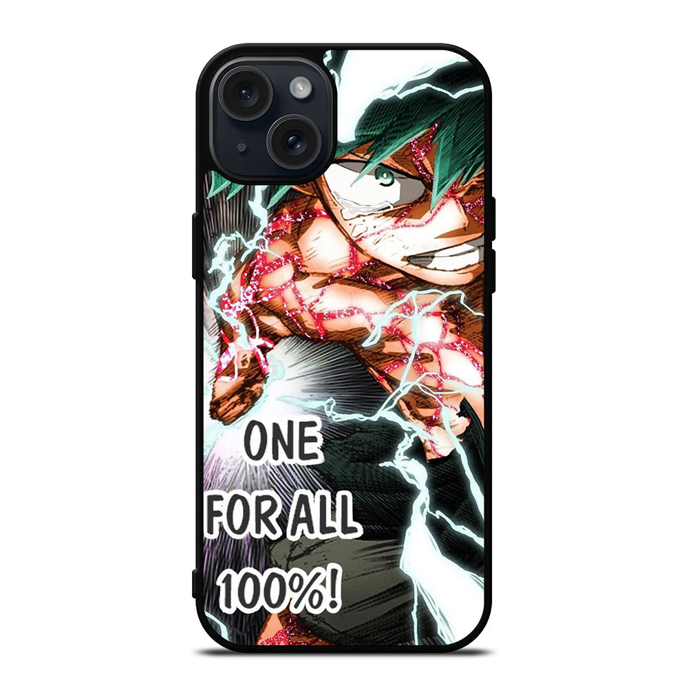 IZUKU MIDORIYA MY HERO ACADEMIA ONE FOR ALL iPhone 15 Plus Case Cover