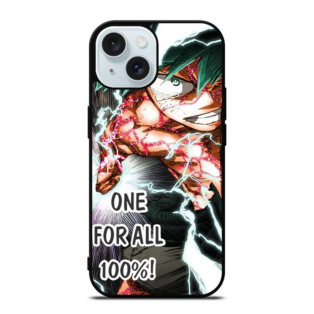 IZUKU MIDORIYA MY HERO ACADEMIA ONE FOR ALL iPhone 15 Case Cover