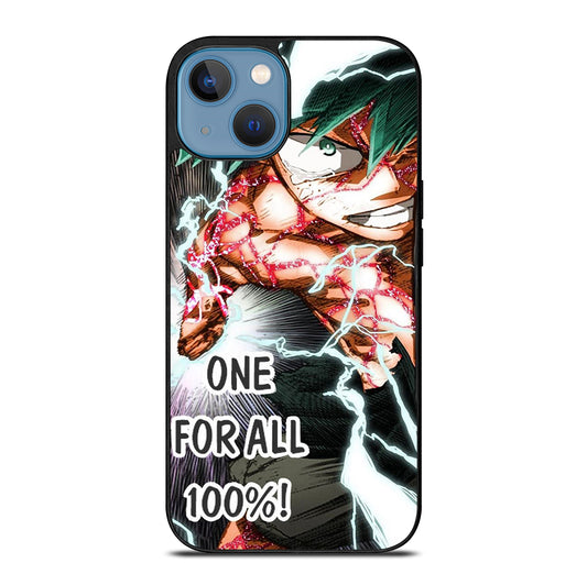 IZUKU MIDORIYA MY HERO ACADEMIA ONE FOR ALL iPhone 13 Case Cover