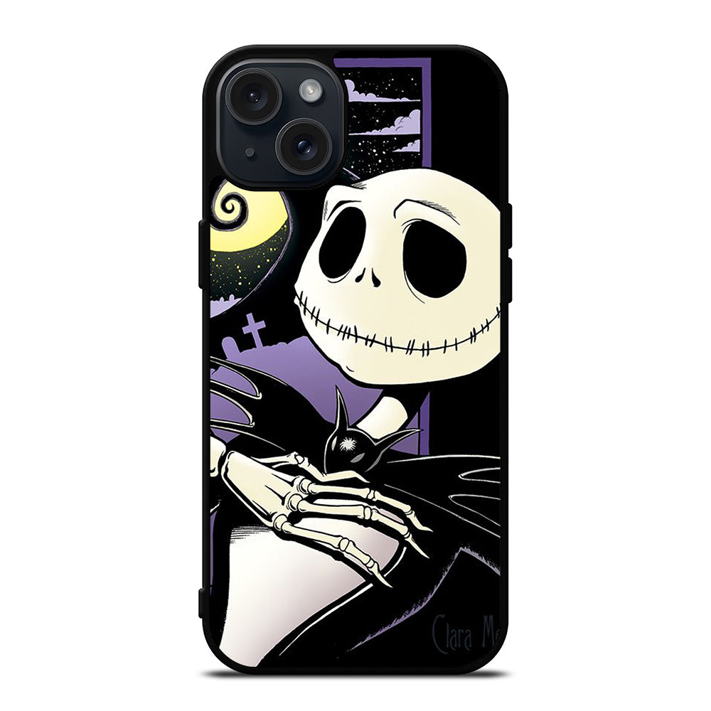 JACK SKELLINGTON NIGHTMARE BEFORE CHRISTMAS CARTOON 2 iPhone 15 Plus Case Cover