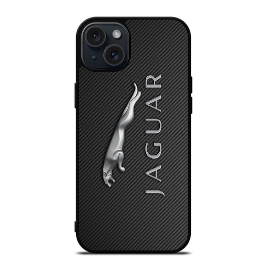 JAGUAR CAR LOGO CARBON iPhone 15 Plus Case Cover