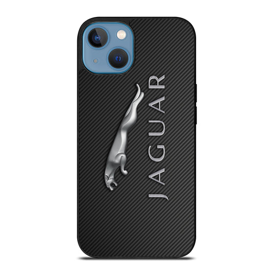 JAGUAR CAR LOGO CARBON iPhone 13 Case Cover