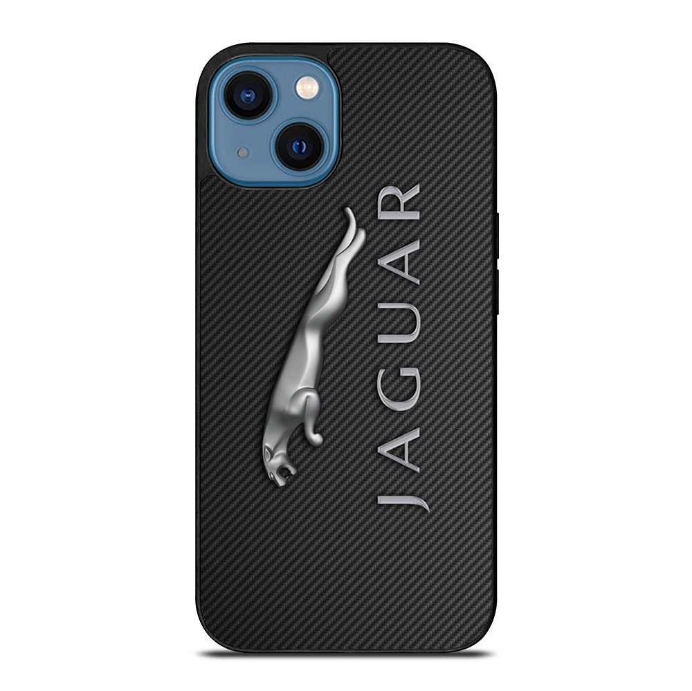 JAGUAR CAR LOGO CARBON iPhone 14 Case Cover