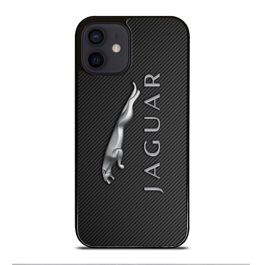 JAGUAR CAR LOGO CARBON iPhone 12 Mini Case Cover