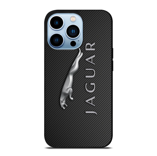 JAGUAR CAR LOGO CARBON iPhone 13 Pro Max Case Cover