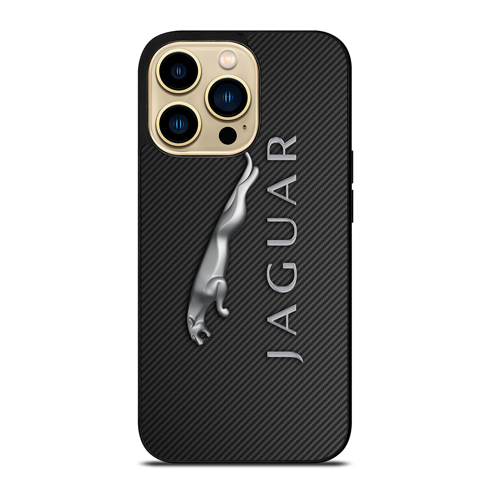 JAGUAR CAR LOGO CARBON iPhone 14 Pro Max Case Cover