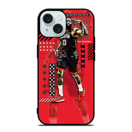 JAMES HARDEN BASKETBALL NBA iPhone 15 Case Cover