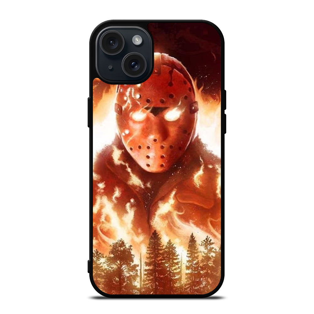 JASON FRIDAY THE 13TH FLAME iPhone 15 Plus Case Cover
