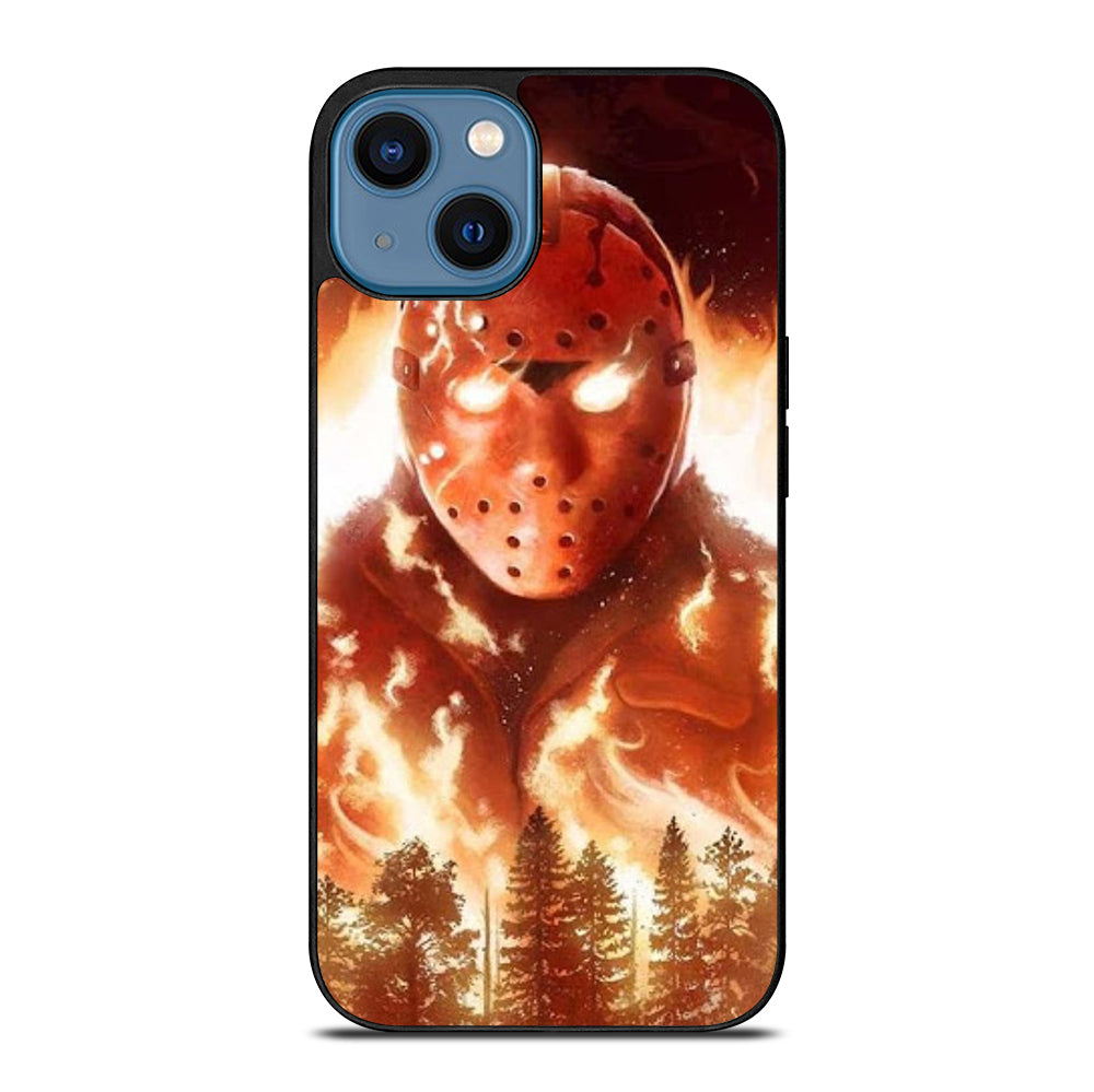 JASON FRIDAY THE 13TH FLAME iPhone 14 Case Cover