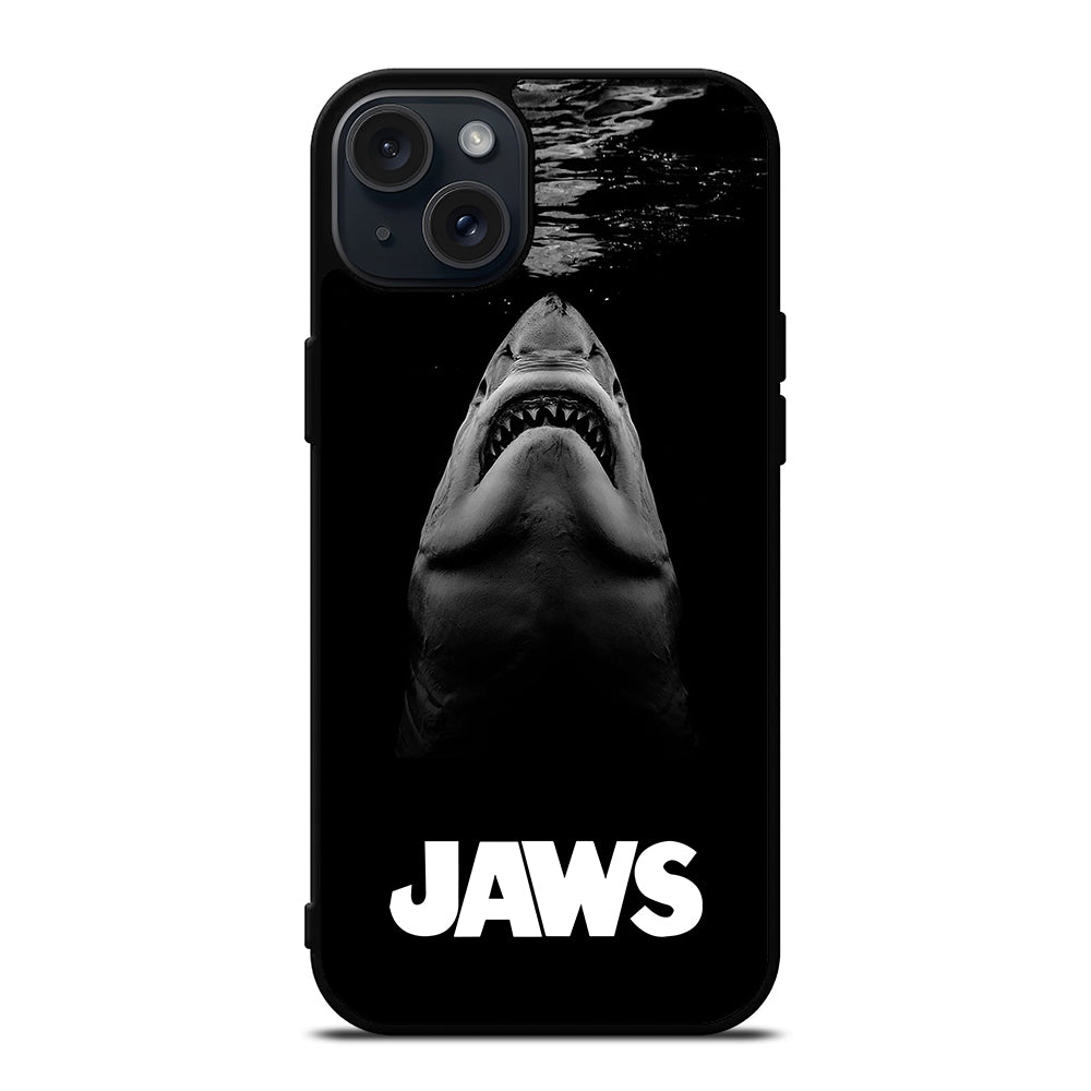 JAWS SHARKS LOGO iPhone 15 Plus Case Cover