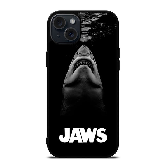 JAWS SHARKS LOGO iPhone 15 Plus Case Cover