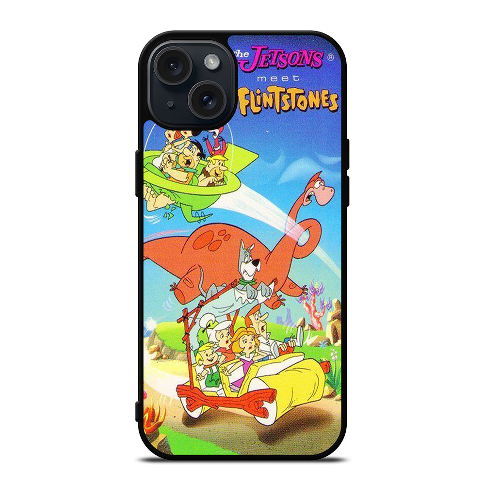 JETSONS MEET FLINTSTONES CARTOON SERIES iPhone 15 Plus Case Cover