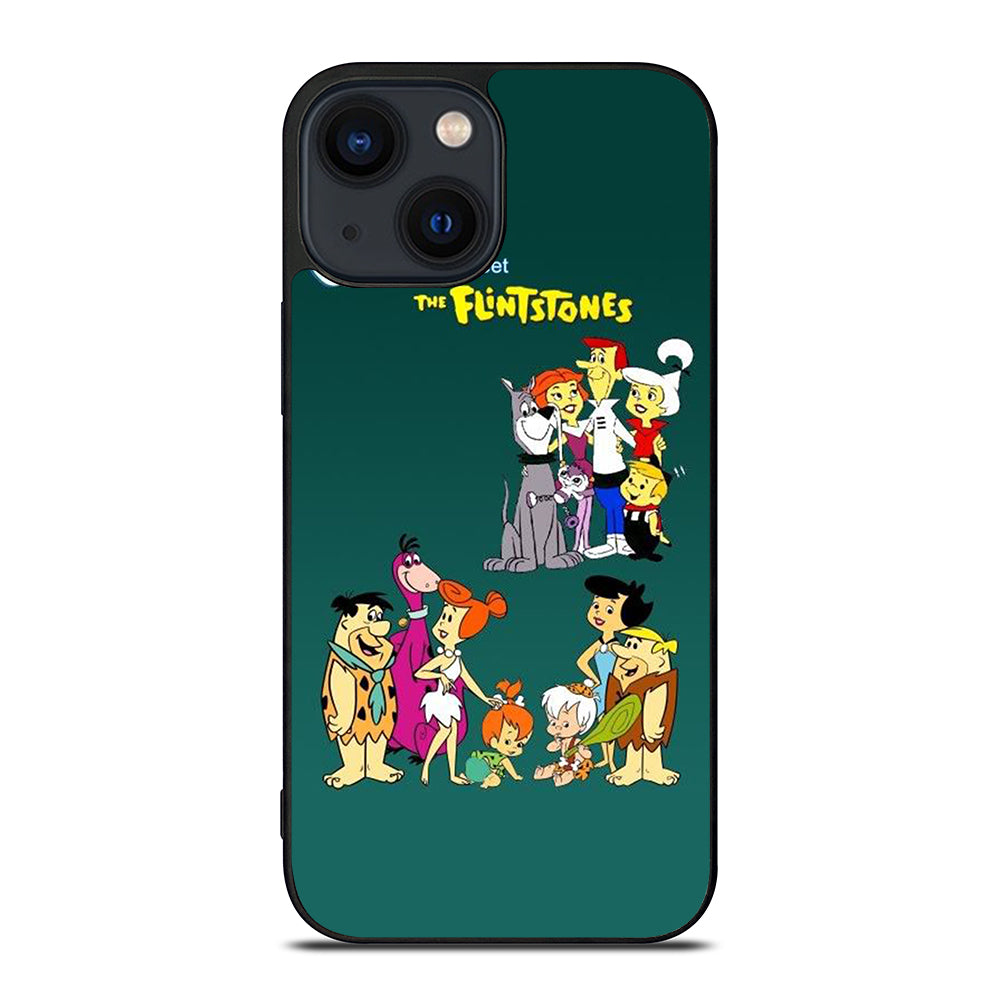 JETSONS MEET FLINTSTONES CHARACTER iPhone 14 Plus Case Cover