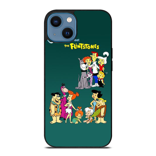 JETSONS MEET FLINTSTONES CHARACTER iPhone 14 Case Cover