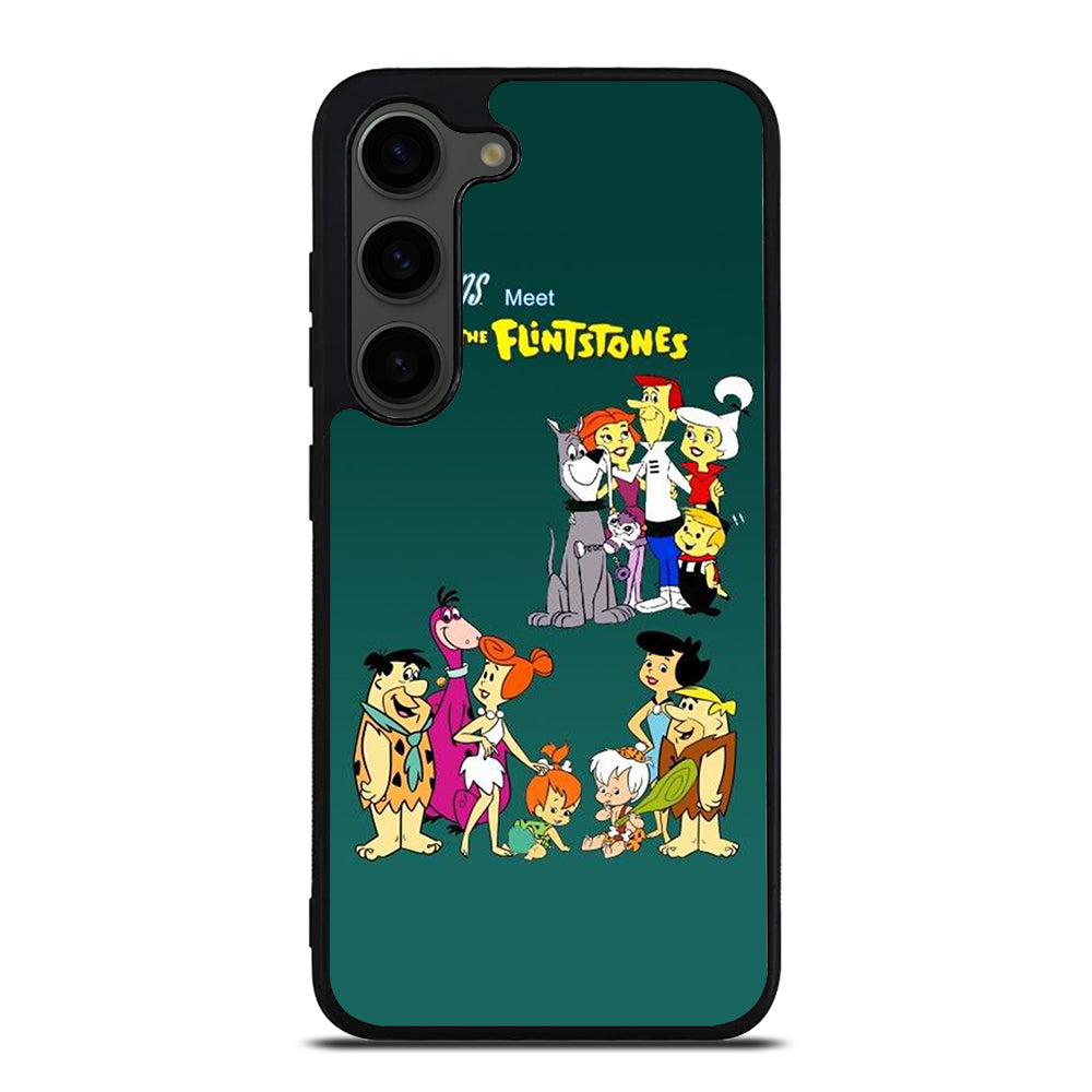 JETSONS MEET FLINTSTONES CHARACTER Samsung Galaxy S23 Plus Case Cover