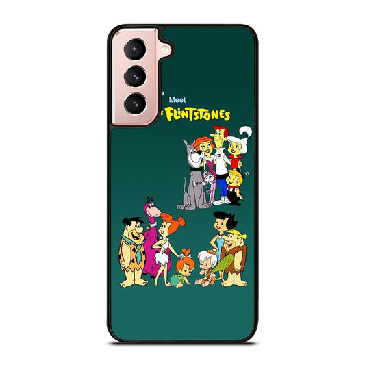 JETSONS MEET FLINTSTONES CHARACTER Samsung Galaxy S21 Case Cover