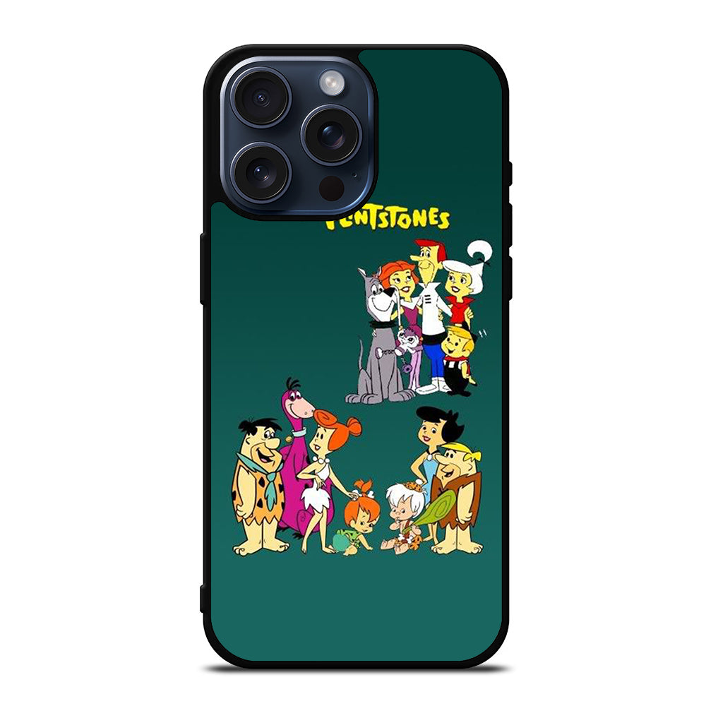 JETSONS MEET FLINTSTONES CHARACTER iPhone 15 Pro Max Case Cover